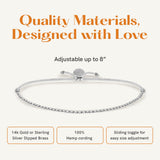 Lucky Feather 50th birthday gifts for her | 50th birthday gifts for women Bracelet | 14K Gold, Rose Gold, or Silver Dipped Beads on Adjustable Cord | Trendy 50 year old gifts for women | With Card