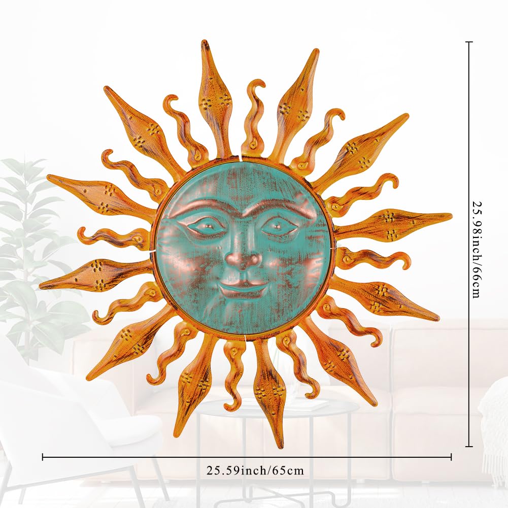 HOBYLUBY Metal Wall Art Decor, Large Wall Art Decor & Wall Sculpture