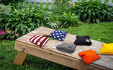 Dual Sided Corn Hole Bags Professional Cornhole Bags Set of 8 Regulation Corn Hole Bean Bags Slick and Stick