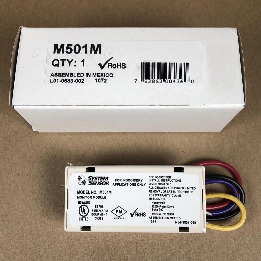 System Sensor M501M Addressable Mini Monitor Module