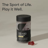 Sports Research® Vegan Vitamin D3 + K2 Gummy Supplements - 5000iu Vitamin D with 100mcg Mk7 Vitamin K - Supports Calcium for Stronger Bones & Immune Health - 60 Gummies for Adults, 1 Month Supply