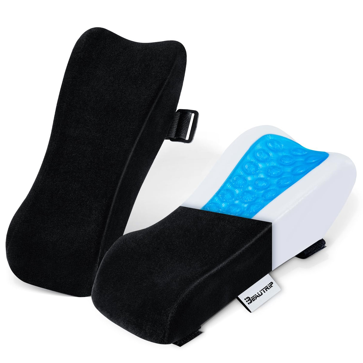 BEAUTRIP Ergonomic Armrest Pads- Office Chair Arm Rest Cover Pillow - Elbow Support Cushion for Computer, Gaming and Desk Chairs (Set of 2)
