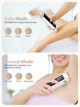 Hair Removal for Women and Men, At Home IPL Hair Removal Device with 3 Modes, Permanent Hair Remover Machine for Facial Legs Arms Bikini Line Whole Body Depilation, Come with Razor & Glasses
