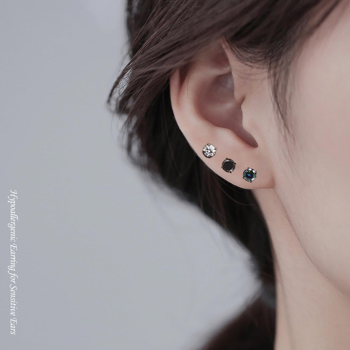 Stainless Steel Screw Back Stud Earrings for Men Women