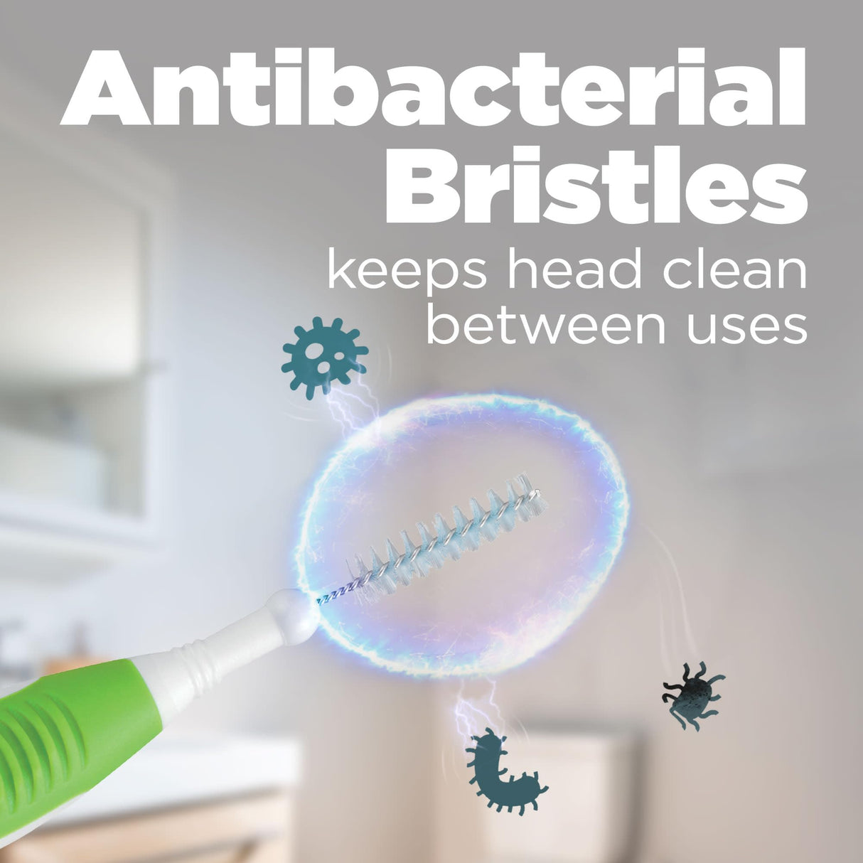 GUM Proxabrush Go-Betweens - Tight - Interdental Brushes - Soft Bristled Dental Picks for Plaque Removal Health - Safe for Braces & Dental Devices, 10ct (Pack of 6)