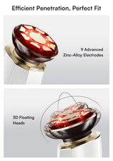 INIA 3-in-1 Red Light Therapy for Face and Neck, Skin Tightening Device True Beauty Glow Facial Massager for Skin Care, Effective Wrinkle Reduction Anti-Aging with Lifting, Tightening, Infusing