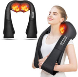 AERLANG Shiatsu Back and Neck Massager, Back Massager Deep Tissue Kneading Neck and Shoulder Massage with Heat, Electric Massage Pillow Mothers Day Gifts from Daughter Son(NOT Cordless)