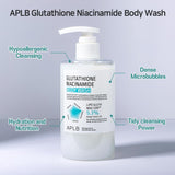 APLB Glutathione Niacinamide Body Wash | LIPO GLUTA NIAC CEN™ 5.3% 10.14 FL.OZ/Korean Skincare, Gentle Ingredients for The Safety of Your Skin, Long Lasting deep Moisture for Soft Skin