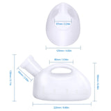 Takuyada Unisex Potty with Lid and Funnel, Portable Pee Bottle for Men and Women, 2000ml Large Capacity Male Female Reusable Urinals, Emergency Urine Collection for Hospital Home Camping Car Travel