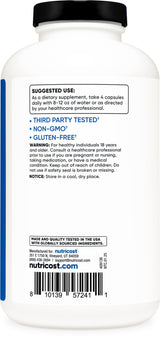 Nutricost Micronized Creatine Monohydrate 3,000mg 500 Capsules, 125 Servings, 750mg of Creatine Monohydrate Per Capsule (Pack of 2)