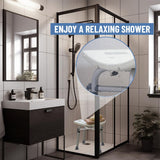 Dr. Kay's Adjustable shower Chair for inside shower with Unique Heavy Duty Crossbar Supports, Shower Stool for the inside tub, Bath stool, adjustable shower chair for the elderly and disabled, 500 lbs