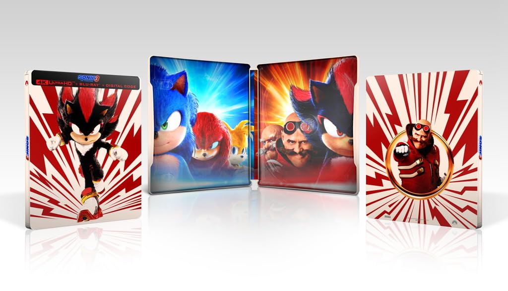 Sonic The Hedgehog 3 Amazon Exclusive [4K Steelbook + Blu-Ray + Digital Copy] [4K UHD]