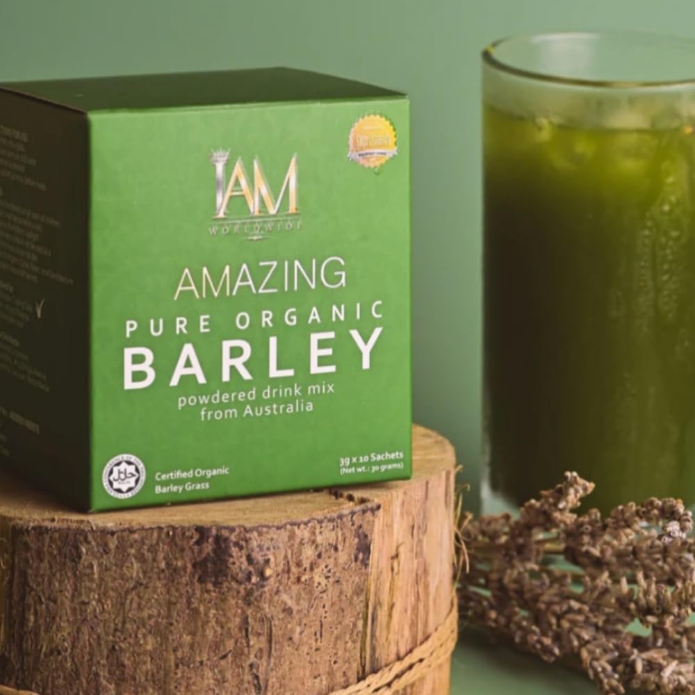 IAM Amazing Pure Organic Barley Powder Drink Barley Green Natural Blend