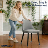 BUMACO Chair Leg Floor Protectors Square Chair Leg Protectors for Hardwood Floors Silicone Pads Covers to Protect Floors Clear-40 Pcs Square S Fit （3/4" ~ 1-1/16"