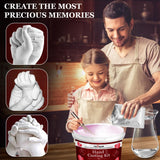 TECEUM Hand Casting Kit – Unique Gift for Babies & Adults – Ideal DIY Gift for Your Loved Ones, Couples, Family – For Wedding, Anniversary, Baby Shower, Mother’s Day, Christmas – Romantic Gifts – Kit1