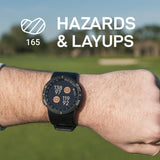 Shot Scope V5 GPS Watch, Shot Tracking, 36k+ Preloaded Courses, Full Course Maps, No Subscription, Black Bezel and Black Strap
