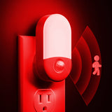 L LOHAS LED Red Night Light Plug in, Motion Sensor Night Light for Kids, 30/60LM, Red Nightlight, Motion Activated Night Lights for Bathroom, Hallway, Holiday Christmas Decoration, 2 Pack