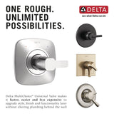 Delta Faucet R10000-UNBX MultiChoice Universal Tub and Shower Valve Body for Tub Faucet Trim Kits
