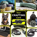 TECEUM 5/32" Paracord Rope 1000 – 1000ft / 200ft / 100ft / 50ft – Tactical Parachute Cord 4mm – 45+ Colors – Nylon String for Survival & Camping Gear – Stripe Cord for Survival – Utility Rope
