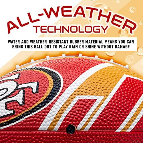 Franklin Sports NFL Team Footballs - Rubber Youth Mini Footballs for All NFL Teams - Kids Junior 8.5" Football - Official NFL Licensed Footballs