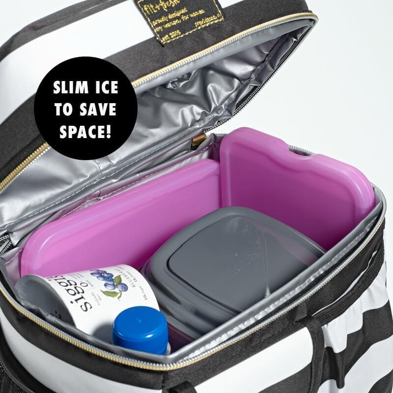Cool Coolers by Fit + Fresh Slim Compact Reusable XL Ice Pack, Perfect for Lunch Boxes, Coolers, and Beach Bags
