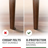 Felt Furniture Pads X-PROTECTOR - 10 Pack Premium 8”x6” Heavy Duty 1/5” Felt Sheets! Cut Furniture Felt Pads for Furniture Feet You Need – Best Furniture Pads for Hardwood Floors! Brown