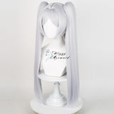 Frieren Cosplay Wig for Sousou no Frierenn, Long Silver White Wigs Ponytails + Wig Cap for Frieren Beyond Journey's End Halloween Christmas Costume Party