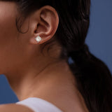 Myshiwu Designer Inspired Twisted Cable Wire Imitation Pearl Stud Earrings for Women Antique Fashion Brand Jewelry Gift (Twisted Cable Pearl Stud)