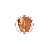 Robaice Chunky Heart Necklace for Women，14K Plated Gold Chain Necklaces