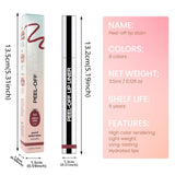 Hxssll Matte Lip Gloss Stain-Peel Off Lip Liner Tattoo, Brownish Red Lip Tint，Long Lasting Peel Off Lip Stain, Waterproof Transfer-proof Lip Mask Lip Liner Peel Off Lip Gloss,Stayn Lip Makeup. #03