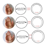 Castillna Glossy Stainless Steel Bangle Bracelets Set for Women, Silver, Set of 7 Pieces, 7.8 inches