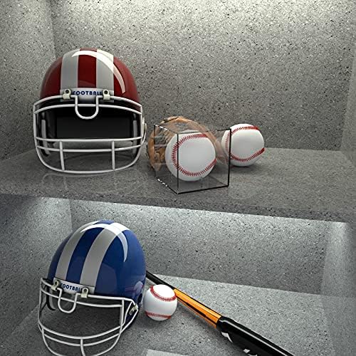 8 Pack Baseball Display Case, UV Protected Acrylic Boxes for Display,Clear Display Case Baseball Cube Memorabilia Showcase Autograph Ball Protector