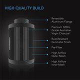 AC Infinity Air Carbon Filter 4" with Premium Australian Virgin Charcoal