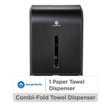 Georgia-Pacific Combi-Fold Paper Towel Dispenser, 56650A, Black