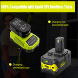 Powilling Upgraded 8.0Ah 2Packs P108 Replacement for Ryobi 18V Battery, 18 Volt Batteries for Ryobi One 18V Cordless Tools P108 P107 P105 P104 P103 P102