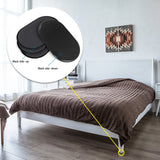 Reusable Large Furniture Sliders for Carpet, Furniture Movers Sliders, Carpet Movers Oval Heavy Duty Sofa Bed Table Desk Movers for Carpet –Quickly and Easily Move Any Item, Black (8 Pack)