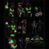 BUDI 467Pcs Glow Sticks Party Favors for Kid Adult Halloween Toys Bulk Pack