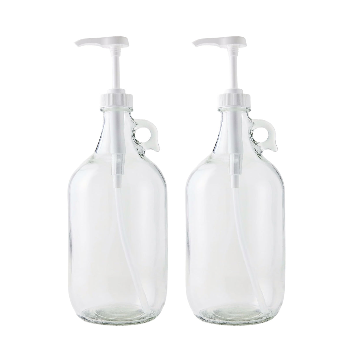 Fastrack Half Gallon Glass Jug Laundry Detergent Dispenser – Airtight Screw-Top Container | Non-Slip Base | Detergent Pump Dispenser or Syrup Pump | Eco Friendly Food Grade