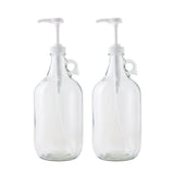 Fastrack Half Gallon Glass Jug Laundry Detergent Dispenser – Airtight Screw-Top Container | Non-Slip Base | Detergent Pump Dispenser or Syrup Pump | Eco Friendly Food Grade