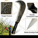 Heavy Duty Machete Billhook Sickle Knife for Cutting Trees for Yard Work Machetes Japanese Weeding Sickle for clearing Brush Garden Tools Axe Construction Blade Outdoor Additional Handle can be Added