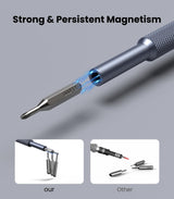 AXTH 50-in-1 Precision Screwdriver Set, Professional Magnetic Small Repair Tool Kit for Electronic Devices, Mini Screw Driver with Flat, Philips, Torx, Hex, Pentalobe, Triwing, Triangle and More