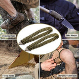 Pocket Chainsaw with Paracord Handle 36 Inches 16 Teeth Long Chain Hand Saw Fast Wood & Tree Cutting Emergency Survival Gear Best for Camping Backpacking Hiking Hunting.