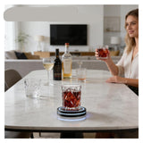 2026 New Smart Coaster 2.0, Portable APP-Features, Easy to Clean & Carry, Compact Storage Design, Suitable for Bars/Clubs/Home Use(Mix*2)