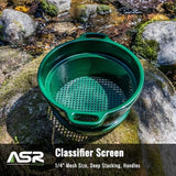 ASR Outdoor DEEP Stacking 1/4" Classifier Screen with Handles, Heavy Duty 5 Gallon Plastic Sifting Sieve