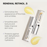 ALASTIN Skincare Skin Renewal Retinol Face Serum (.5 Strength, 1.0 oz) | Anti-Aging, Diminishes Fine Lines & Wrinkles | Repair Skin Texture & Tone