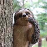 Colomix Sloth Tree Hugger, Spring Outdoor Yard Decorations, Resin Garden Sculpture Ornament, Tree Peeker Statue, Garden Decor Sloth Gift for Housewarming, Handmade with Details, Durable & Waterproof