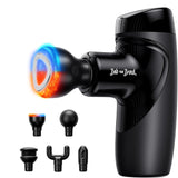 BOB AND BRAD M7 Plus Mini Massage Gun with Heat, Pocket-Sized Heated Deep Tissue Massager, Portable Percussion Muscle Travel Massager Gun, Ultra Light Small & Quiet Massage Gun, FSA and HSA Eligible