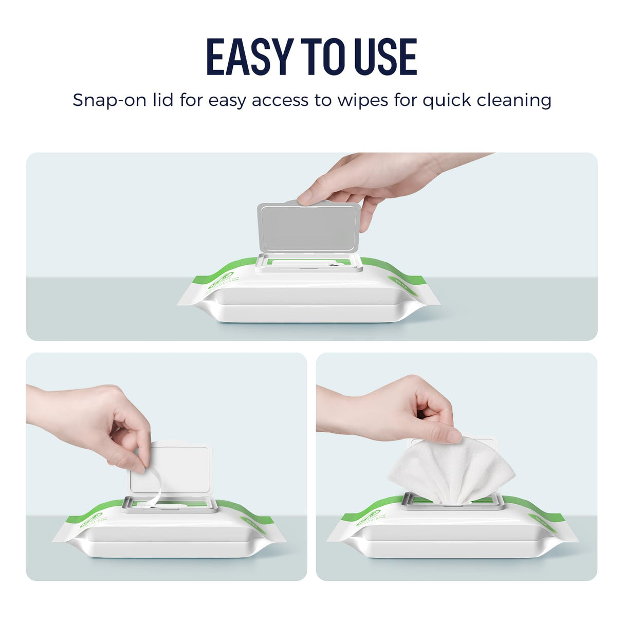 loukin Dry Erase Wipes, Whiteboard Cleaning Wipes, Non-Toxic Cleaning Wipes for Whiteboard, 3 Pack, 50 Wipes Per Pack