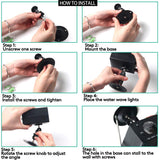 16 Color Water Ripple Lights, Sound Activated Flash Water Wave Lights Party Lighting LED Water Effect Projector Holiday Light with Remote for Disco Christmas Halloween Wedding Kids Room