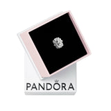 PANDORA White Daisy Flower Spacer Charm - Jewelry for Women with Gift Box - Compatible Moments Charm Bracelets - Sterling Silver